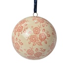 Dekoration Ball Beige Rosa Ø 8x8 cm