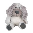 Decorative Soft Toy Dog Grey White 18x22x32 cm