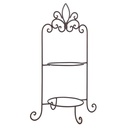Cake Stand for 2 Plates Brown 38x30x57 cm
