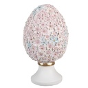 Decoration Statue Egg Pink Blue White Ø 10x18 cm