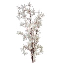 Rami Artificiali Decorativi con fiori Bianco 15x7x112 cm