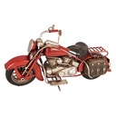 Decorative Miniature Motorbike Red 28x10x15 cm