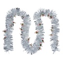 Décoration guirlande Noël Couleur argent 200 cm
