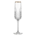 Champagnerglass Transparent Ø 4x25 cm / 150 ml