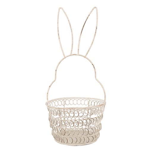Panier Lapin Blanc Ø 12x27 cm