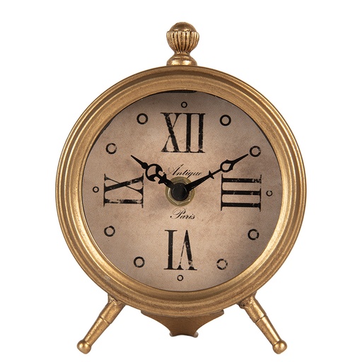 Orologio da Tavolo Color oro Beige 11x5x15 cm / 1xAA