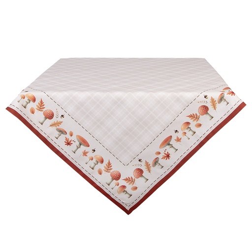 Tovaglia Beige Marrone 100x100 cm
