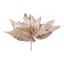Décoration de Noël Fleur Beige Couleur or Ø 50x62 cm