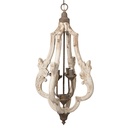 Hängelampe Weiß Ø 40x79 cm E14/max 4x25W