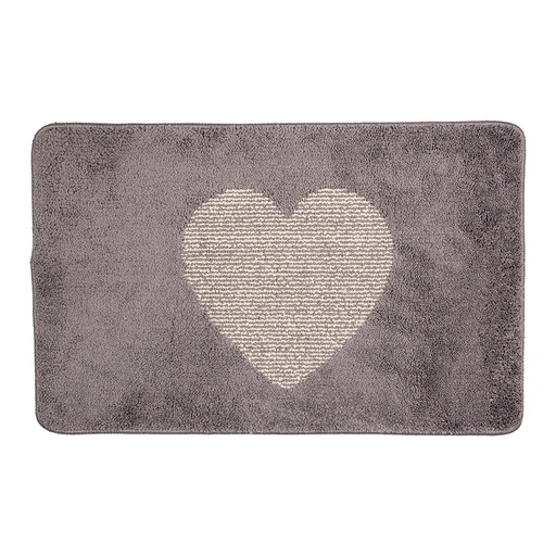 Tapis de bain Gris 78x48x1 cm