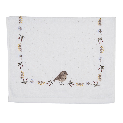 Asciugamano Ospite Beige, Marrone 40x66 cm