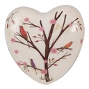 Decoratie hart 12x12x4 cm