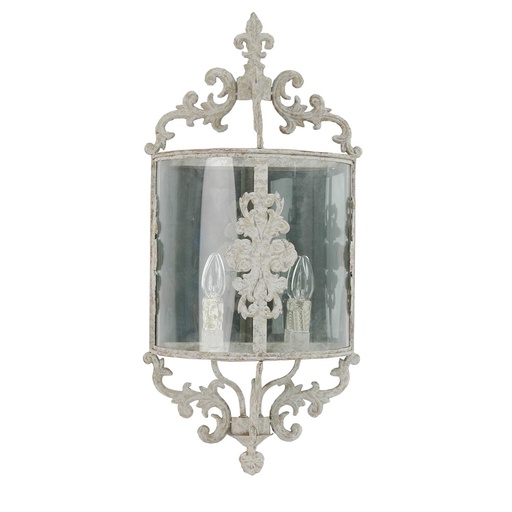 Wandlampe Beige 33x19x72 cm E14/max 2x25W