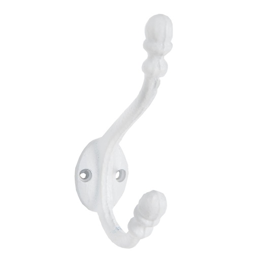 Gancio Appendiabiti Bianco 3x8x12 cm