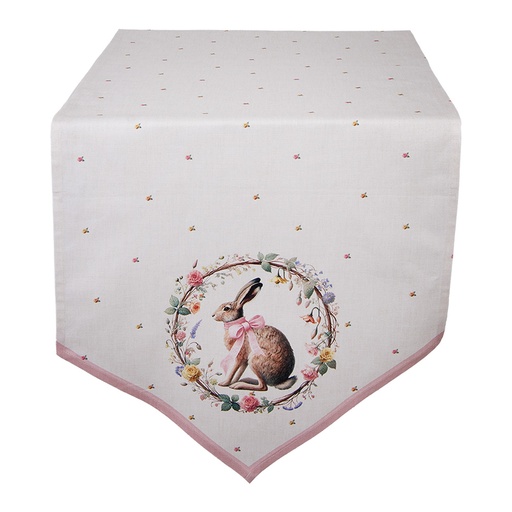 Table Runner Beige Brown 50x160 cm