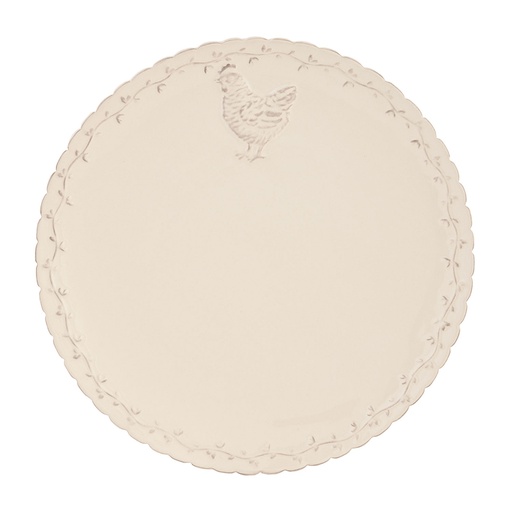 Assiette à dîner Beige Ø 26x2 cm