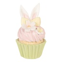 Dekoration Cupcake Rosa Grün Ø 7x13 cm
