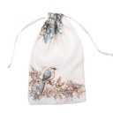 Weihnachtsstrumpf deko Weihnacht strupf Beige Blau 14x1x22 cm