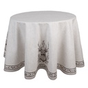 Nappe Beige Marron Ø 170 cm