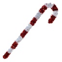 Décoration de Noël canne à sucre Rouge Blanc 32x10x120 cm