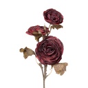 Decorative Artificial Branch with flowers Red Green 10x12x70 cm