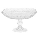 Assiette sur pied Transparent 29x29x18 cm