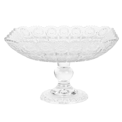 Assiette sur pied Transparent 29x29x18 cm