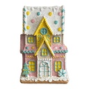 Décoration Maison Rose Blanc 13x6x22 cm