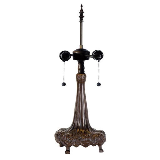Base Lampada da Tavolo Tiffany Marrone Ø 31x85 cm E27/max 2x60W