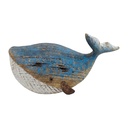 Deko Wal Blau Braun 19x8x11 cm