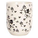 Mug Bianco, Nero Ø 6x8 cm / 100 ml