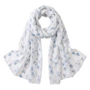 Sjaal 85x180 cm blauw