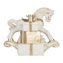 Supporto per l'albero di Natale Bianco Color oro 47x30x38 cm