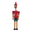 Deko Pinocchio Rot Beige 50 cm