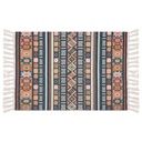 Bodenmatte Beige Blau 60x90 cm