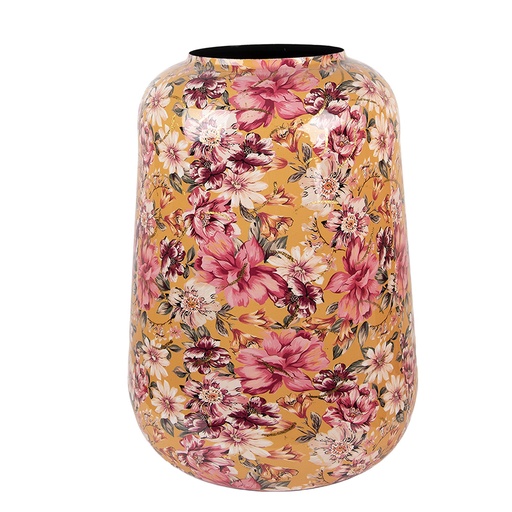 Deko Vase Gelb Rosa Ø 38x49 cm