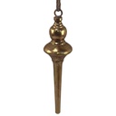 Pendentif de décoration Noël Couleur or Ø 9x37 cm