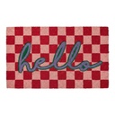 Doormat Inside Red Pink 75x45x1 cm