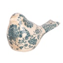 Decoration Bird Beige Green 16x7x9 cm
