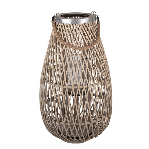 Lanterna Decorative Beige Ø 31x50 cm