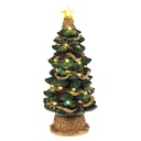 Décoration de Noël Sapin de Noël avec LED Vert Couleur or Ø 12x28 cm / 2xAAA