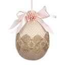 Anhänger Ei Beige Rosa Ø 11x14 cm