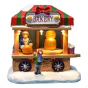 Clayre & Eef Kerstdecoratie met LED-verlichting en muziek Bruin Kunststof
