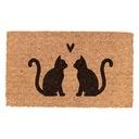 Doormat Inside Brown Black 75x45x1 cm