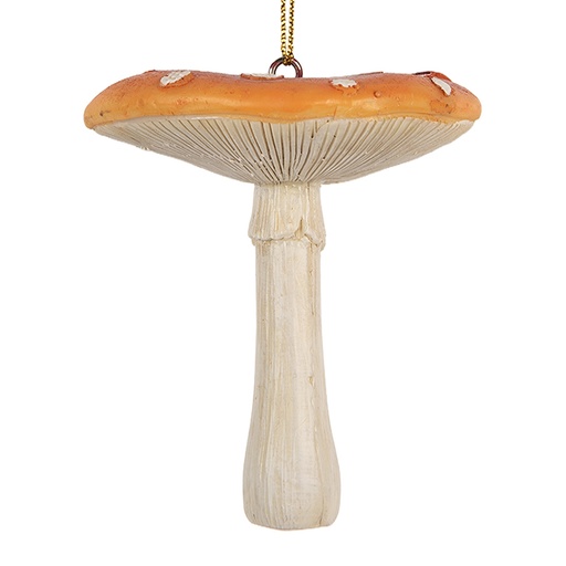 Ciondolo Decorativo Fungo Rosso Bianco Ø 7x8 cm