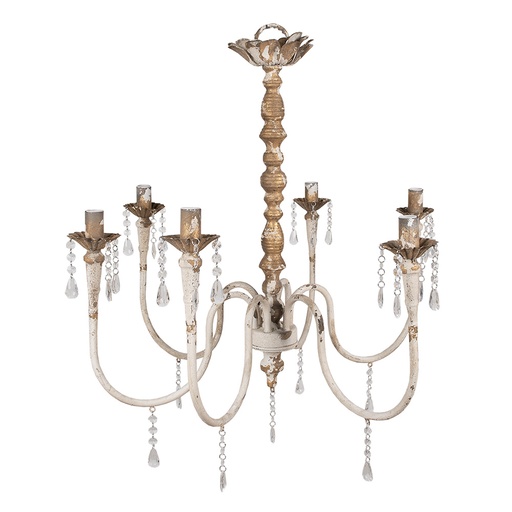 Pendant Lamp Beige, Golden Color 72x72x67 cm E14/max 6x25W