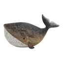 Décoration Baleine Marron Blanc 24x11x14 cm