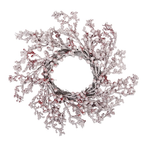 Christmas Decoration Wreath Brown White Ø 55 cm