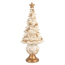 Décoration de Noël Sapin de Noël Blanc Couleur or Ø 13x32 cm