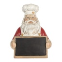 Décoration de Noël père Noël Rouge Blanc 24x16x30 cm